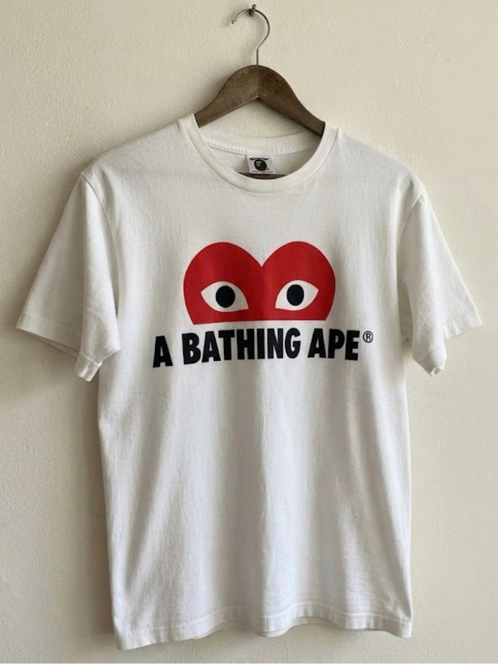 Gildan White Short Sleeve Tee with Red Heart Graphic | Unisex Shirt